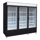 Kool-It KGF-72 81" Wide Triple Swing Glass Door Display Freezer Merchandiser