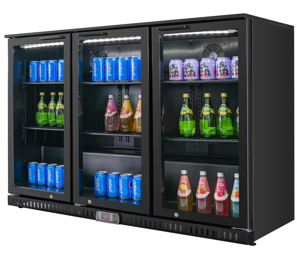 WindChill LG-330H 54" Wide Swing Triple Glass Door Back Bar Cooler