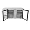 Atosa MBB69GGR 69″ Stainless Steel Double Glass Door Back Bar Cooler