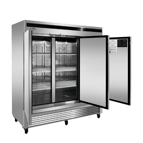 Atosa MCF8704GR 81"Wide Triple Swing Glass Door Merchandising Freezer