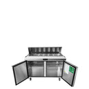 Atosa MSF8303GR Double Door 60" Refrigerated Sandwich Prep Table