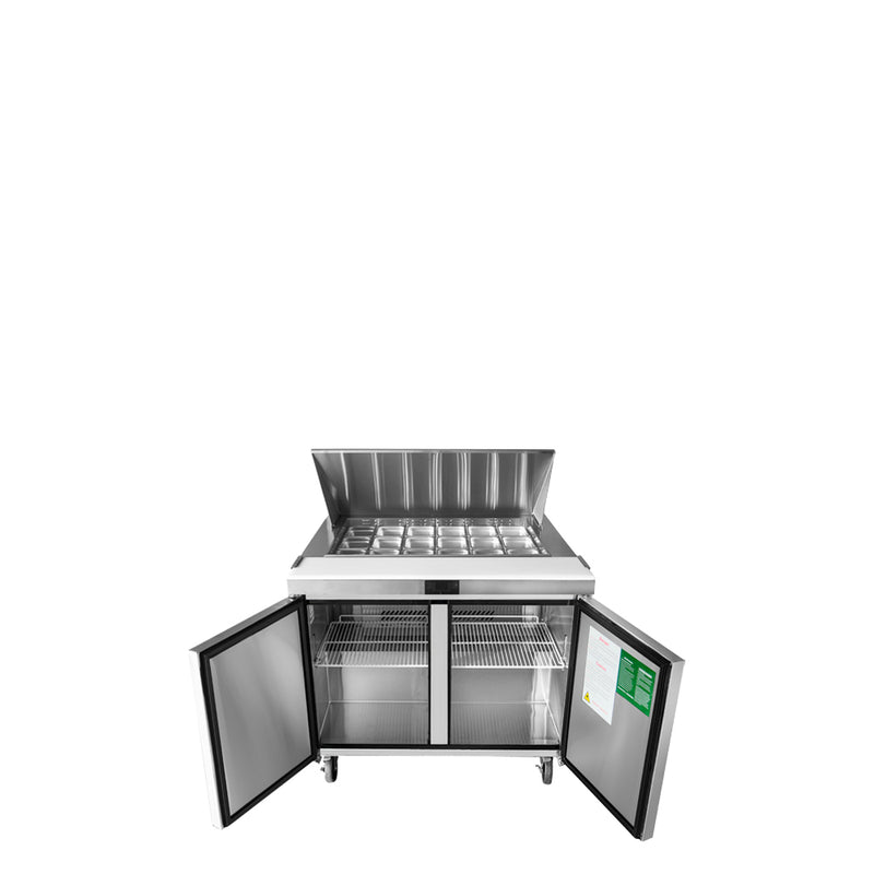 Atosa MSF8306GR Double Door 48" Refrigerated Mega Top Sandwich Prep Table