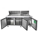 Atosa MSF8308GR Triple Door 72" Refrigerated Mega Top Sandwich Prep Table