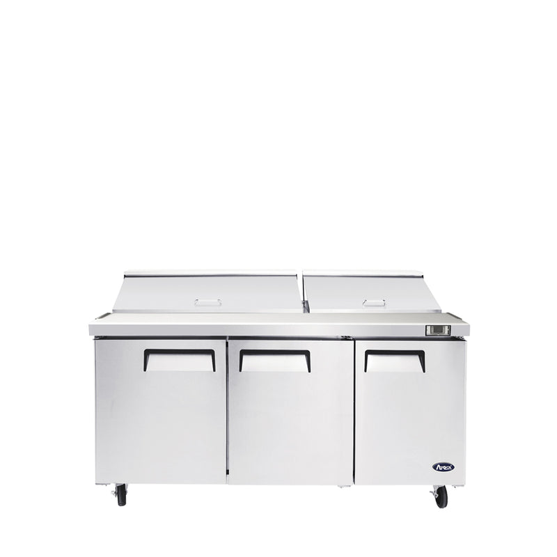 Atosa MSF8308GR Triple Door 72" Refrigerated Mega Top Sandwich Prep Table