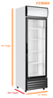 Windchill P238WA Single Door 21" Wide Display Refrigerator