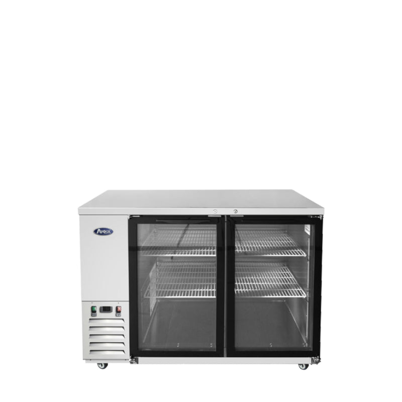 Atosa SBB48GGRAUS1 48″ Shallow Depth Double Glass Door Back Bar Cooler