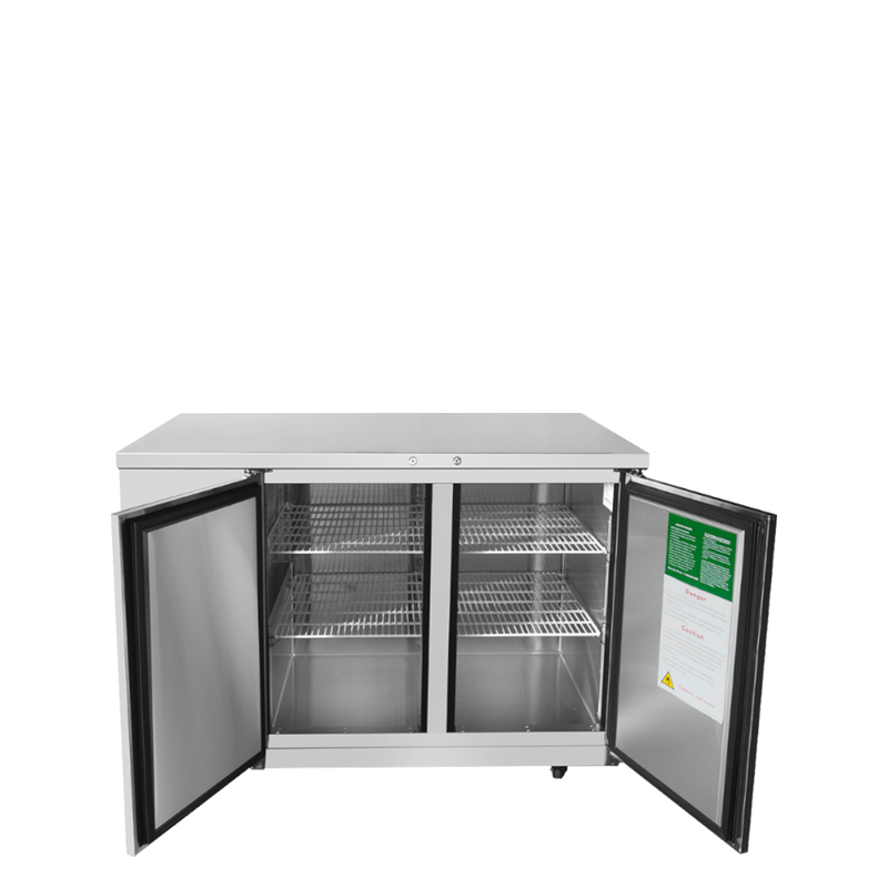 Atosa SBB48GRAUS1 48″ Double Solid Door Shallow Depth Back Bar Cooler