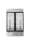 Habco SE46HCSXG 47" Stainless Steel Xterior Double Glass Door Display Refrigerator