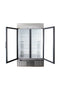 Habco SE46HCSXG 47" Stainless Steel Xterior Double Glass Door Display Refrigerator