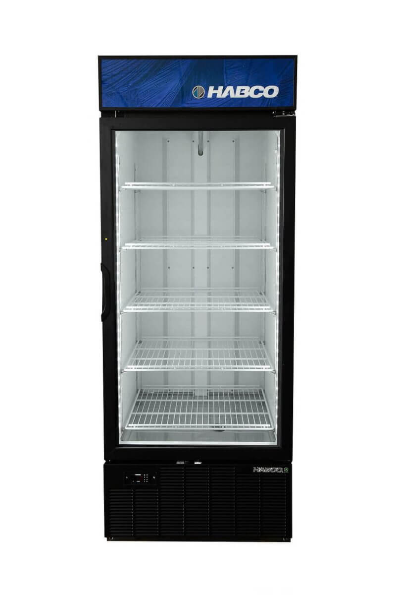 Habco SF28HCBXM 30" Single Glass Door Merchandising Display Freezer