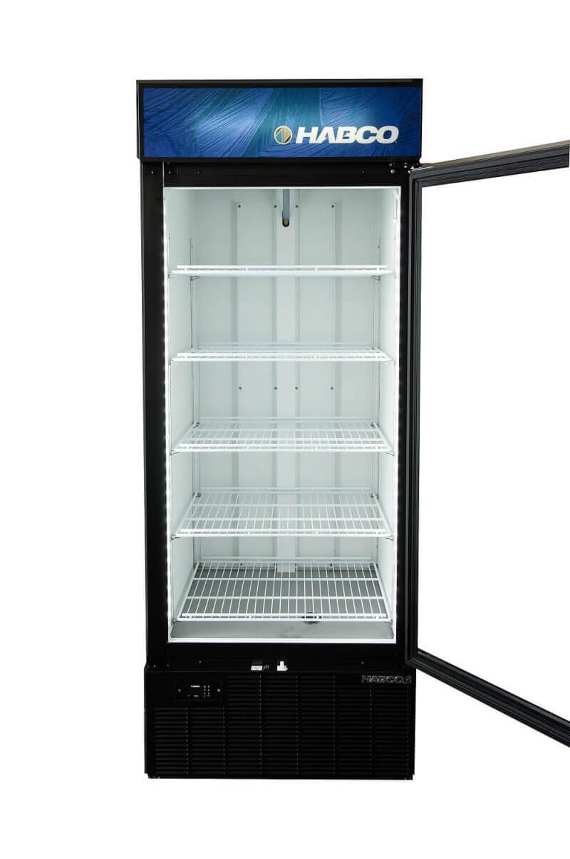 Habco SF28HCBXM 30" Single Glass Door Merchandising Display Freezer