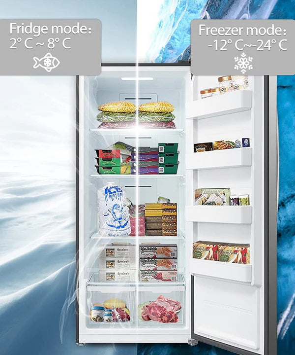 Maple Leaf 21 Cu.Ft Single Door Upright Freezer/Refrigerator with LED Display Frost Free