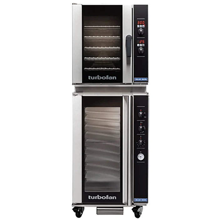 TurboFan E33D5/P10M Digital Electric Convection Oven/Proofer Combo - 208V, Oven Fits 5 Half-Size Pans