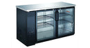 WindChill WC-UBB24-60G 61" Double Glass Door Back Bar Cooler - Swing & Sliding Door Options