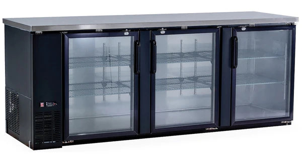 WindChill WC-UBB28-90G 90" Double Glass Door Back Bar Cooler