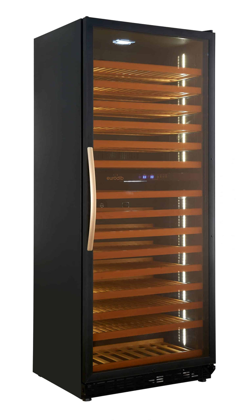 Eurodib USF328 Single/Dual Temperature Wine Cooler/Cabinet - 272 Bottle Capacity