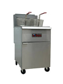 Ikon IGF-40/40-2 Natural Gas 40Lbs Capacity per Tank Split Tank Fryer - 120,000 BTU