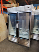 North Air NA-54RGS Double Glass Door 54" Wide Stainless Steel Refrigerator