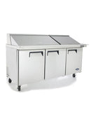 Atosa MSF8304GR Triple Door 72" Refrigerated Sandwich Prep Table