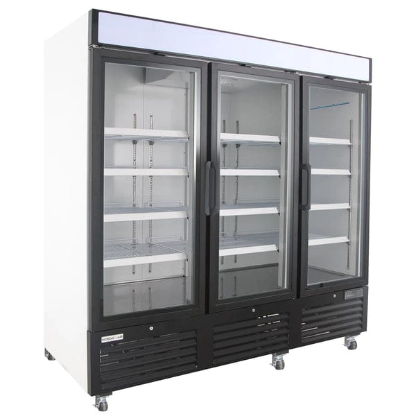 North Air NA-HGD72R 81" Wide Triple Glass Door Display Refrigerator