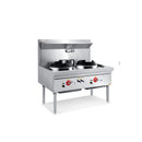 Blue Flame 48" Double Burner Natural Gas Wok Range- 160,000 BTU/hour