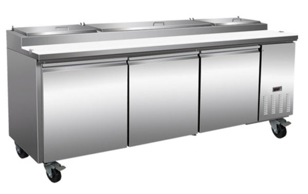 North Air NA-TPP93 Triple Door 94" Refrigerated Pizza Prep Table