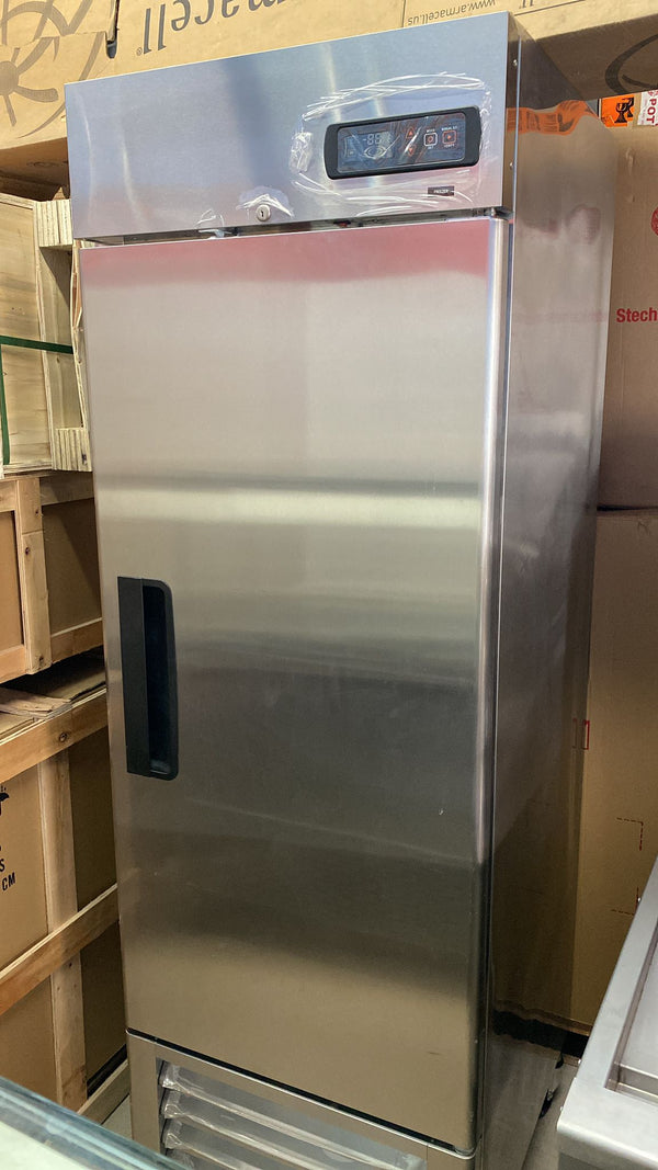 Used Stainless Steel Single Solid Door 27" Wide Reach-in Freezer(Mint Condition)