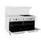 Atosa AGR-4B36GL 60" Natural Gas/Propane 4 Burner(Right) With 36" Griddle(Left) Stove Top Range