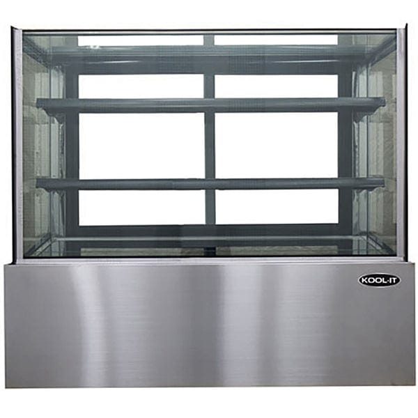 Kool-It KBF-72D 2 Tier 71" Flat Glass Dry Display Case