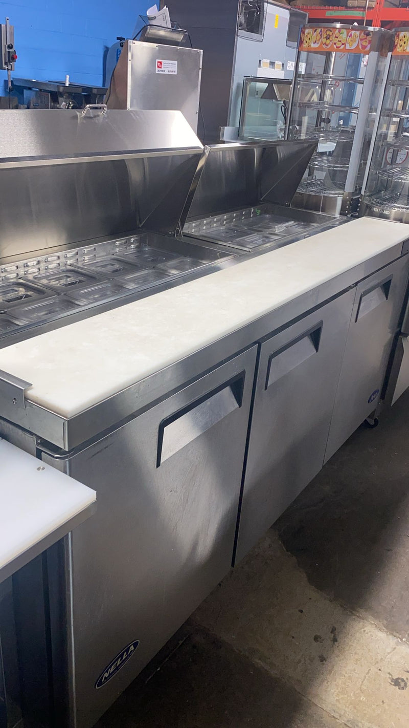 Used Atosa MSF8304GR Triple Door 72" Refrigerated Sandwich Prep Table