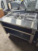 Used Commercial 3 Open Well Steam Table(44"Wx 32"D)- One Year Old