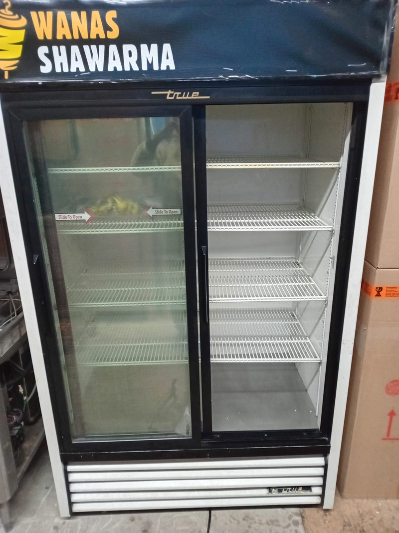 Used True GDM-41 48" Double Glass Door Display Refrigerator