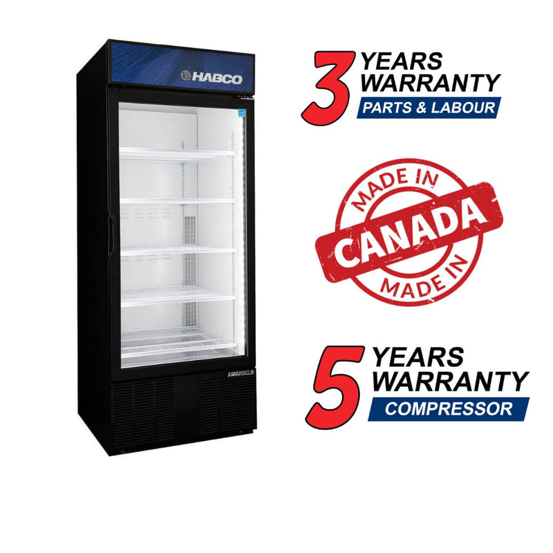 Habco ESM28HC 30" Single Glass Door Merchandising Refrigerator