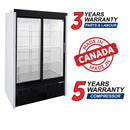 Habco SE40eHC 47.5" Double Sliding Glass Door Display Refrigerator