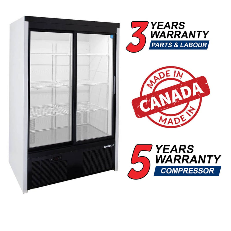 Habco SE40eHC 47.5" Double Sliding Glass Door Display Refrigerator