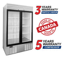 Habco SE46HCSXG 47" Stainless Steel Xterior Double Glass Door Display Refrigerator