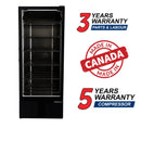 Habco ESM28HCTD-BLK 30" Black Single Full Height Glass Door Display Merchandising Refrigerator