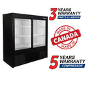 Habco ESM14SL48HC 47"W×48"H Double Sliding Glass Door Merchandising Refrigerator