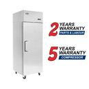 Atosa MBF8004GR 28" Top Mount Solid Door Reach-In Refrigerator