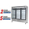 Atosa MCF8708GR 81″ Triple Swing Glass Door Stainless Steel Refrigerator