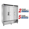 Atosa MBF8508GR Bottom Mount  82" Wide Triple Solid Door Stainless Steel Refrigerator