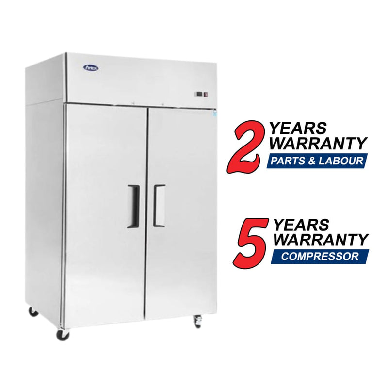 Atosa MBF8002GR 51" Top Mount Solid Double Door Reach-In Freezer