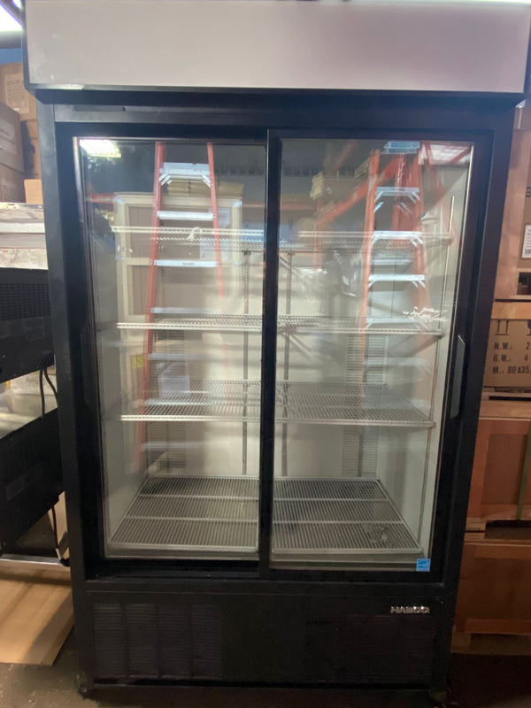 Used Habco ESM42 48" Double Glass Door Display Refrigerator-Made in CANADA