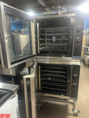 Used Turbofan E32D5 Double Stack Electric Convection Oven With Stand- 1Year Old