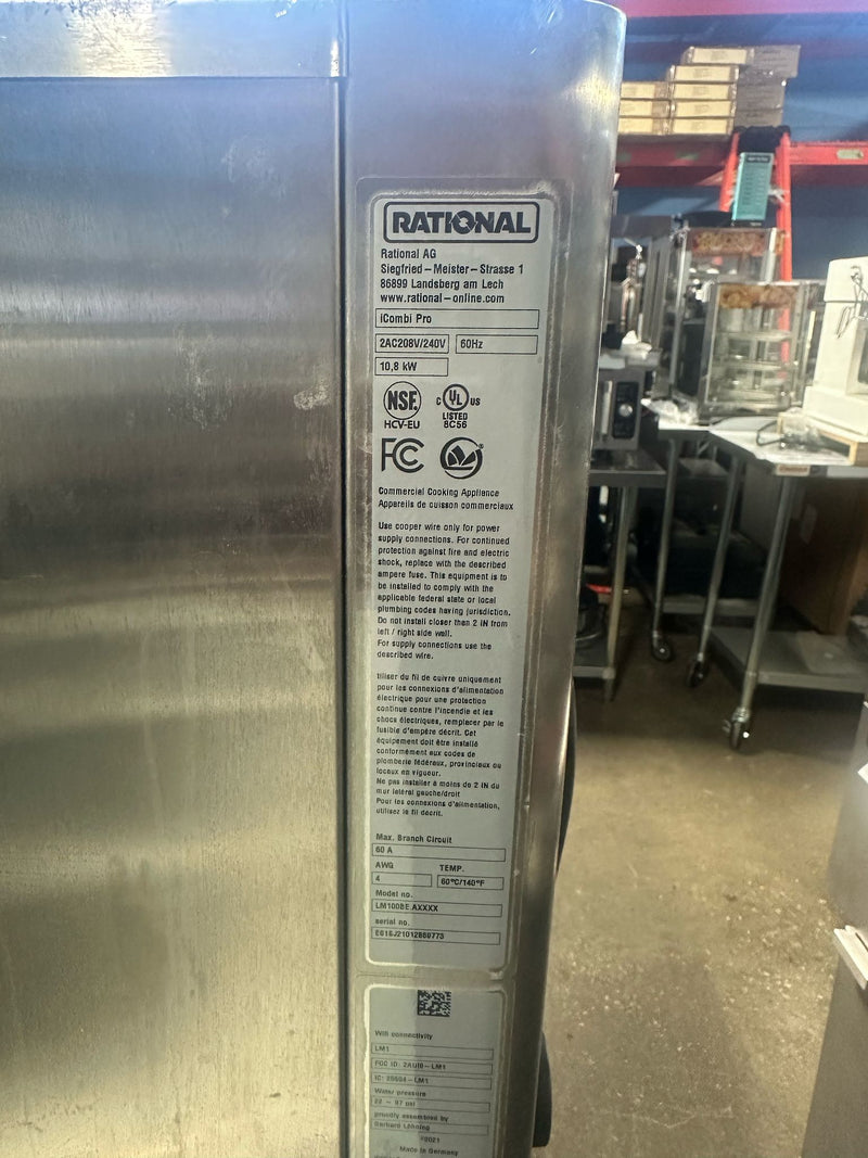 Used Rational iCombi Pro 6 Pan Half Size Electric Combi Oven With Stand