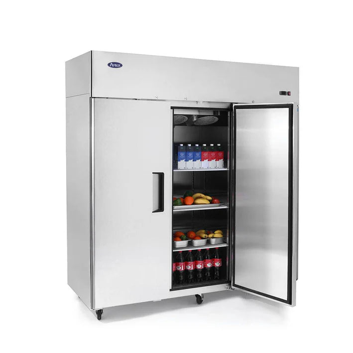 Atosa MBF8003GR 80" Top Mount Solid Triple Door Reach-In Freezer