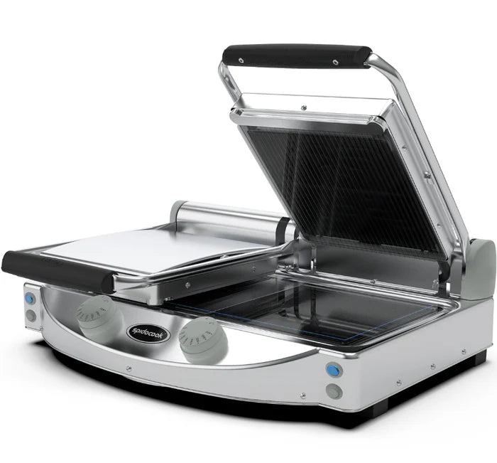 Eurodib SAP020P 24″ Double Contact Panini Grill With Smooth Cooking Surface