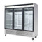 Atosa MCF8704GR 81"Wide Triple Swing Glass Door Merchandising Freezer