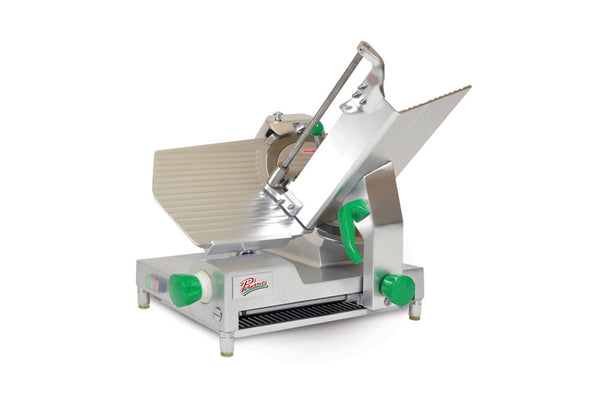 Primo PS-12D DELUXE Manual Aluminum 12” Blade Meat Slicer - 1/2 HP, Belt Drive