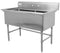 Stainless Steel Double Compartment Sink - Various Configurations